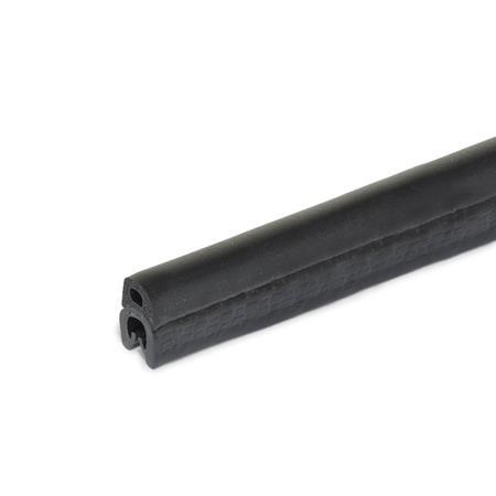Otto Ganter Edge Protection Seal Profile Material Combination PVC EPDM, GN 2182